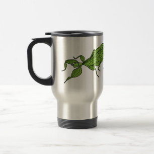 Cute green leaf insect cartoon reisbeker
