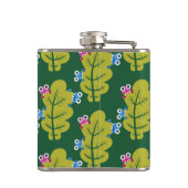 Cute Green Leaves Pattern Heupfles (Achterkant)