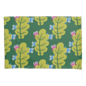 Cute Green Leaves Pattern Kussensloop (Voorkant)
