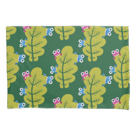 Cute Green Leaves Pattern Kussensloop