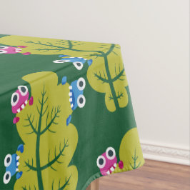 Cute Green Leaves Pattern Tafelkleed