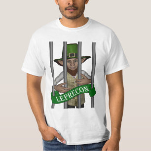 Cute Green leprechaun achter tralies T-shirt