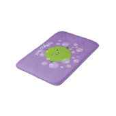 Cute green limoen bubbles cartoon afbeelding badmat (Gekanteld)