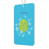 Cute green limoen bubbles cartoon afbeelding luchtverfrisser (Links)