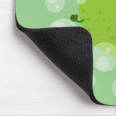 Cute green limoen bubbles cartoon afbeelding muismat (Hoek)