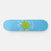 Cute green limoen bubbles cartoon afbeelding persoonlijk skateboard (Horizontaal)