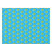 Cute green limoen bubbles cartoon afbeelding tafelkleed (Voorkant (Horizontaal))