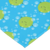 Cute green limoen bubbles cartoon afbeelding tafelkleed (Gekanteld)