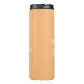 Cute green limoen bubbles cartoon afbeelding thermosbeker (Achterkant)