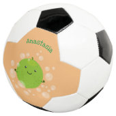 Cute green limoen bubbles cartoon afbeelding voetbal (Drie kwart)