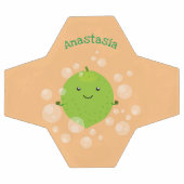 Cute green limoen bubbles cartoon afbeelding voetbal (Enkel)