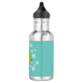 Cute green limoen bubbles cartoon afbeelding waterfles (Rechts)