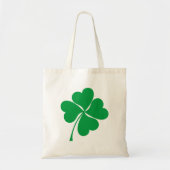 Cute Green Lucky 4 verlaat hart Clover shamrock Tote Bag (Voorkant)