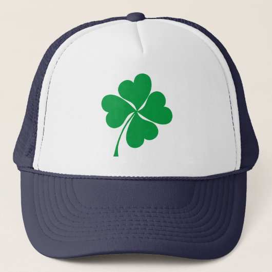 Cute Green Lucky 4 verlaat hart Clover shamrock Trucker Pet (Voorkant)