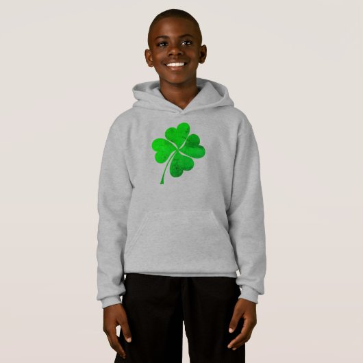 Cute Green Lucky 4 vertrekt Clover St. Patrick's D (Voorkant volledig)