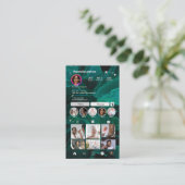 Cute Green Marble | QR Visitekaartje (Staand voorkant)