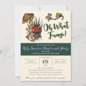 Cute Green Merry Mushrooom Ugly Sweater Kerstmis Kaart (Voorkant)