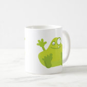 Cute Green Monster Mok (Voorkant rechts)