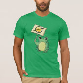 Cute Green No Kings Frog T-shirt (Voorkant)
