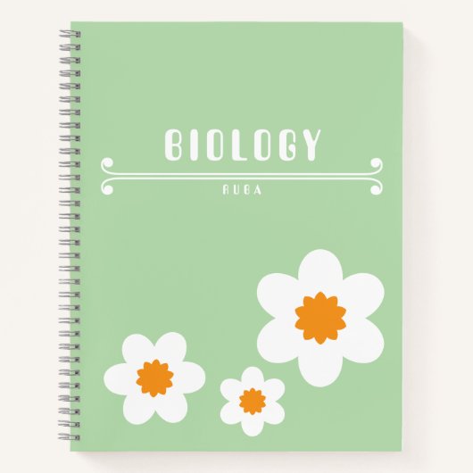 Cute green Notebook Notitieboek (Voorkant)