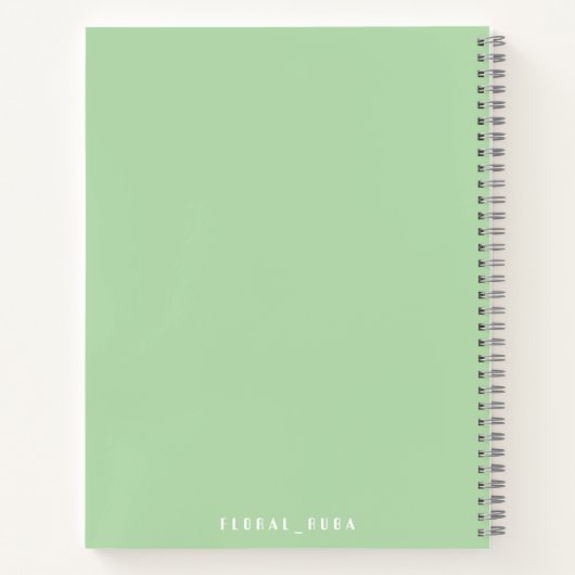 Cute green Notebook Notitieboek (Achterkant)