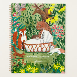Cute Green Oerwoud Animals-planner Planner