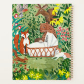 Cute Green Oerwoud Animals-planner Planner (Achterkant)