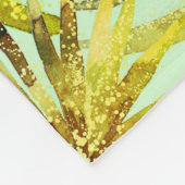 Cute Green Oranje Blue Waterverf Oerwoud Animals Fleece Deken (Hoek)