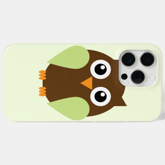 Cute Green Owl Case-Mate iPhone Case (Achterkant (horizontaal))