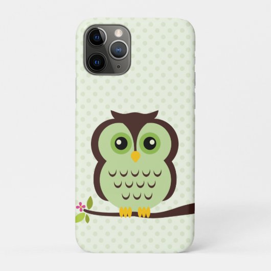 Cute Green Owl Case-Mate iPhone Case (Achterkant)