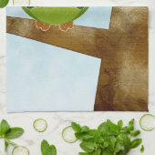 Cute Green Owl Kitchen Towel Theedoek (Gevouwen)