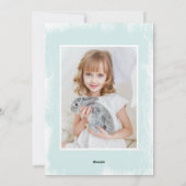 Cute Green Photo Collage Religieuze Kerstmis Feestdagenkaart (Achterkant)