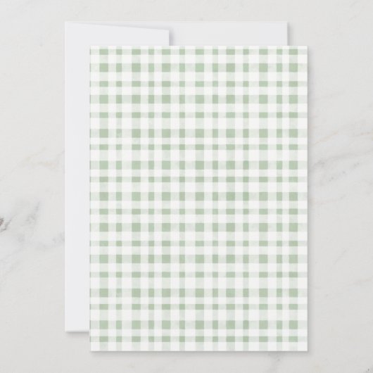 Cute Green Play Cactus Boho Llama Baby shower Bedankkaart (Achterkant)