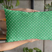 Cute Green Polka Dots Pattern Kussen