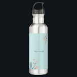 Cute Green Prickly Pears Plant Lovers Custom Name Waterfles<br><div class="desc">Cute Green Prickly Pears Cacti Plant Lovers Custom Name Water Fles</div>