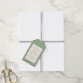 Cute Green Pset Custom Kerstwarts Cadeaulabel (Met Touw)