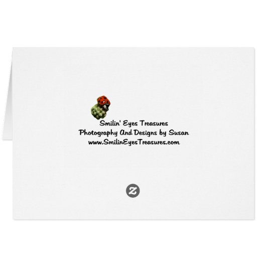 Cute Green Rabbit Photo Card (Achterkant Horizontaal)