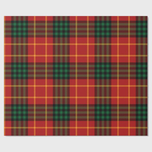 Cute Green Red Pattern Pset Kerstmis Cadeaupapier (Vlak)