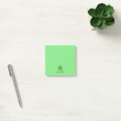 Cute Green Shamrock St Patricks Day Personalized Post-it® Notes (Kantoor)