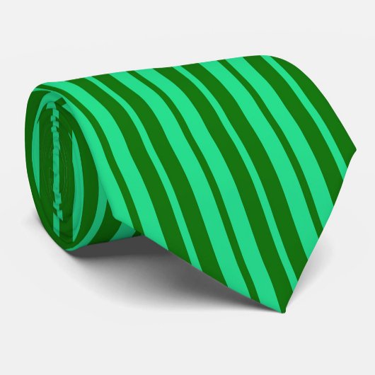 Cute Green Stylish Stripes Pattern Design  Stropdas