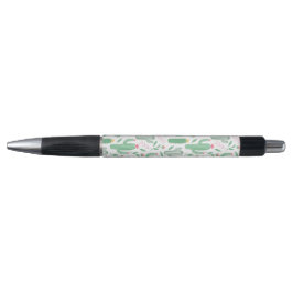 Cute Green Succulent Desert Cactus Pattern Pen