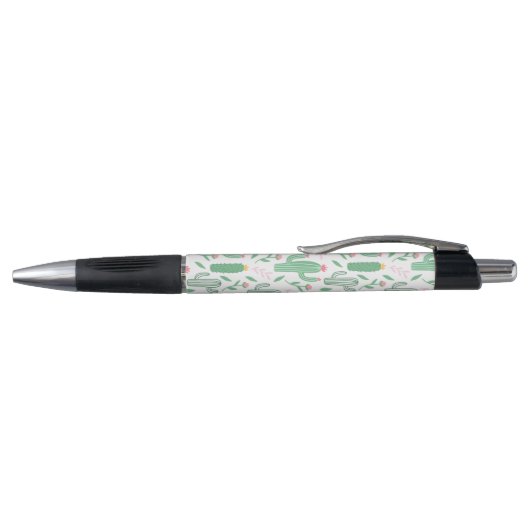 Cute Green Succulent Desert Cactus Pattern Pen (Bovenkant)