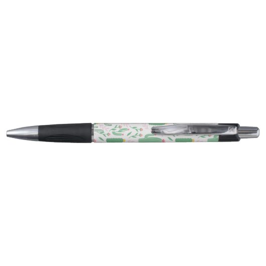 Cute Green Succulent Desert Cactus Pattern Pen (Achterkant)