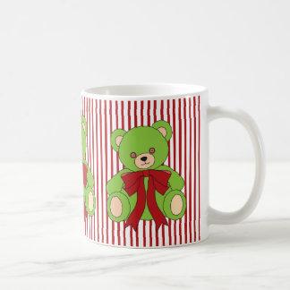 Cute Green Teddy Bear Christmas  Koffiemok