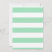 Cute Green Teddy Bear Drive by Baby shower Kaart (Achterkant)