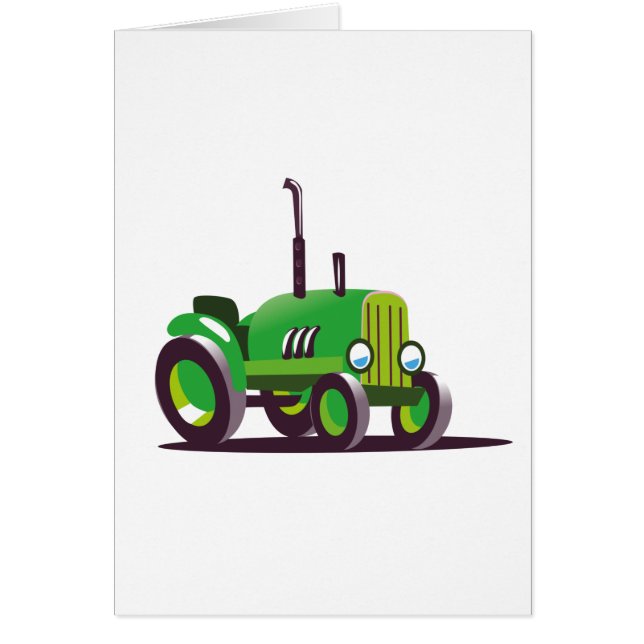 Cute Green Tractor (Voorkant)