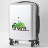Cute Green Tractor Sticker (Koffer)