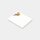 Cute Green Tree Frog op een Branch Post-it® Notes (Schuin)