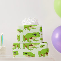 Cute Green Tree Frog Pattern