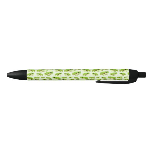 Cute Green Tree Frog Pattern Zwarte Inkt Pen (Bodem)